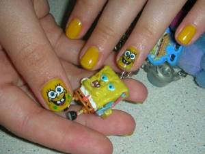 Your daughter&#39;s favorite accessory can become a creative manicure idea.