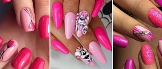Raspberry manicure – top 40 most fashionable ideas of this season