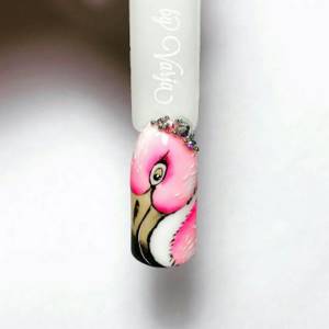 Flamingo manicure