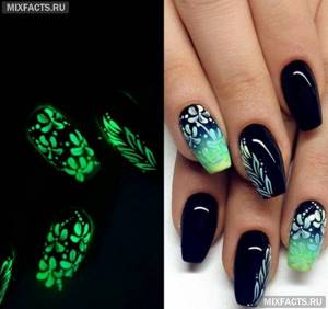 Manicure with glow-in-the-dark polish – the best brands and ideas