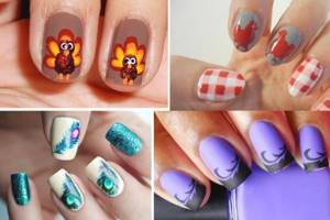 Manicure for the New Year of the Rooster - ideas