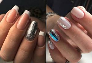 manicure for a silver dress