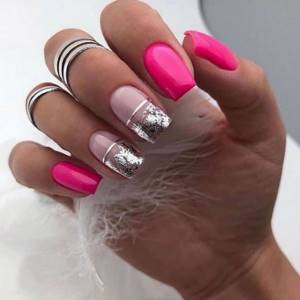 Manicure with glitter 2022-2023: fashion news, design, photos