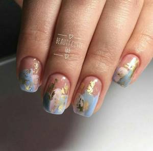 Manicure with foil 2022-2023: 300 photos of fashionable new designs