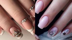 manicure with crown