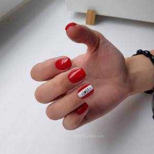 Manicure with inscriptions 2022: TOP-200 best design ideas (new items)