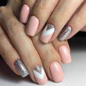 manicure with silver