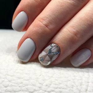 Gray manicure 2022: TOP 200 best design ideas (new items)