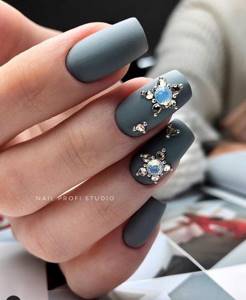 Gray manicure 2022: TOP 200 best design ideas (new items)