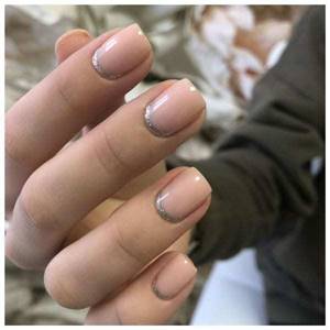 Shellac manicure for short nails 2021