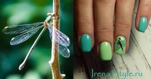 Manicure with dragonfly 2022 photos new options 115 ideas