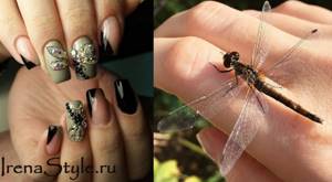 Manicure with dragonfly 2022 photos new options 115 ideas