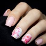 Manicure with thermal film