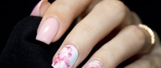 Manicure with thermal film
