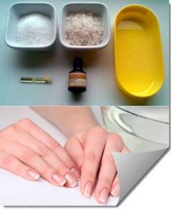 Mask for nail growth at home with iodine