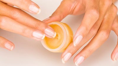 Beeswax mask for nail growth