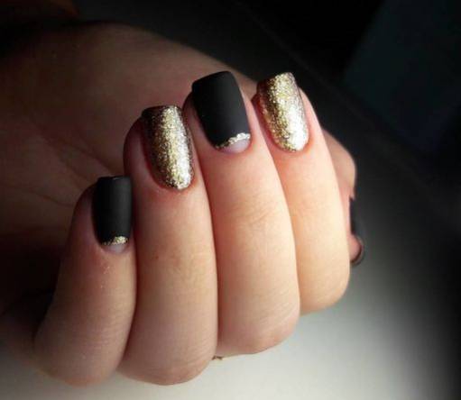 matte black lacquer with gold
