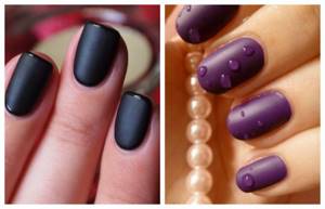 Matte nail design