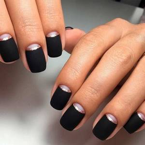 Matte manicure 2022: trends in nail design photo No17