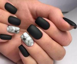 Matte manicure - photos and ideas