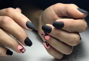 Matte manicure - photos and ideas