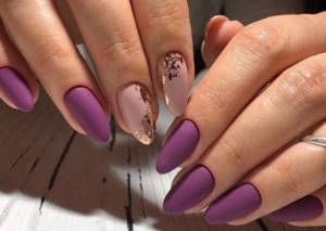 Matte manicure - photos and ideas