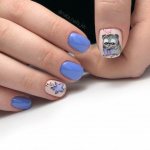 Cute blue manicure for the 2022-2023 season: fashionable ideas and combinations