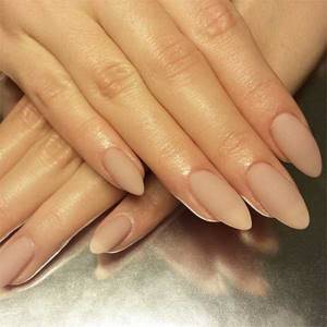 Almond-shaped nails are new this season