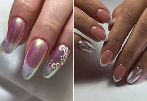 fashionable French for oval nails