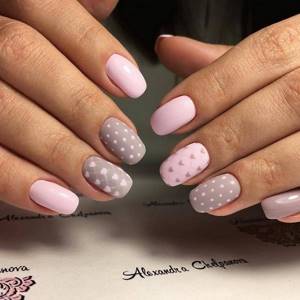 Fashionable manicure with dots: photo ideas