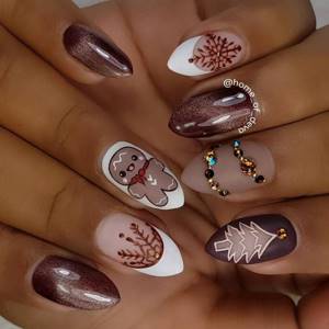 fashionable manicure winter 2022 photo