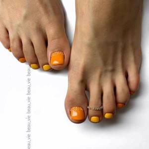 Fashionable pedicure fall-winter 2020-2021 photo_29