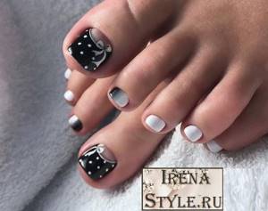 Fashionable pedicure fall-winter 2020-2021 trends ideas 60 photos