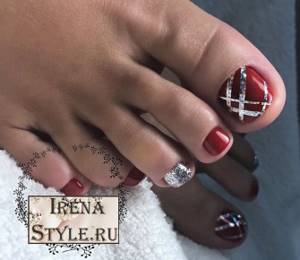 Fashionable pedicure fall-winter 2020-2021 trends ideas 60 photos