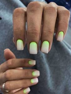 Milky green gradient