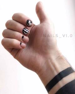 Men&#39;s manicure with coating and design photo_47