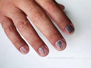 Men&#39;s manicure with coating and design photo_50
