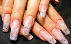 Acrylic nail extensions