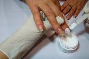 nail extension with acrylic powder