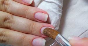 nail extension with acrylic powder