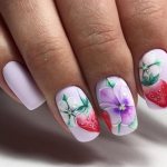The most delicate floral manicure with gel polish 2021 new items 55 photos