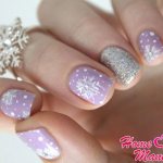 gentle manicure for New Year 2017