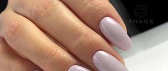 Gentle manicure with rubbing