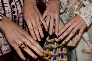 Ulla Johnson fashion show nails