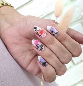 New abstract manicure 2021-2022 (250 photos of the best nail designs)