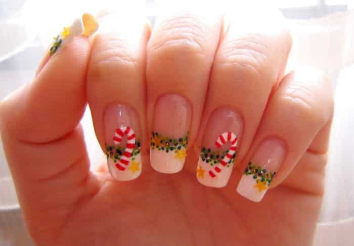 New Year&#39;s design for long nails