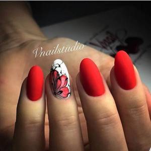 Newfangled red manicure 2021-2022: new ideas and top techniques (200 photos)