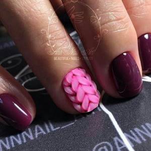 Volumetric knitted manicure
