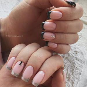 Charming shiny French manicure 2022-2023. The most beautiful photo ideas for a shiny jacket 