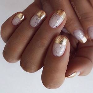 Charming shiny French manicure 2022-2023. The most beautiful photo ideas for a shiny jacket 